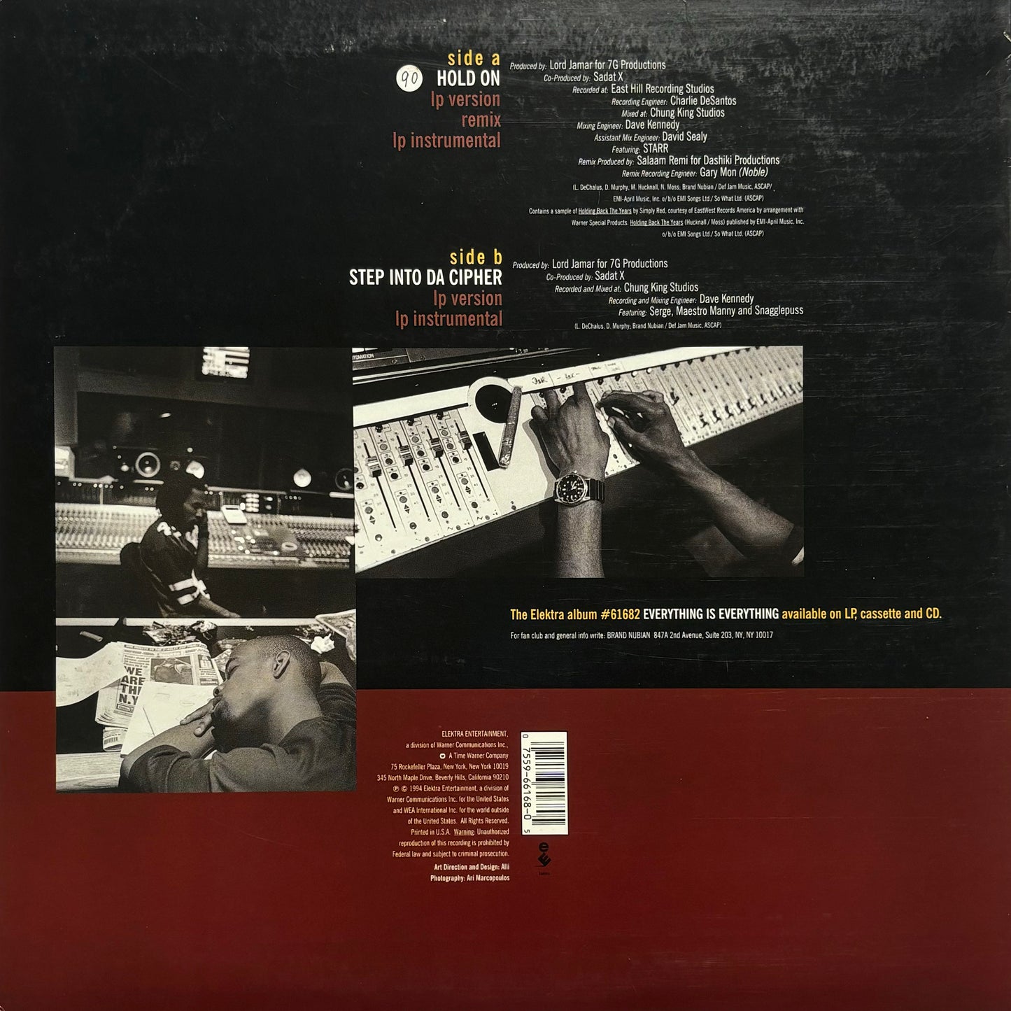 Brand Nubian - Hold On 12"