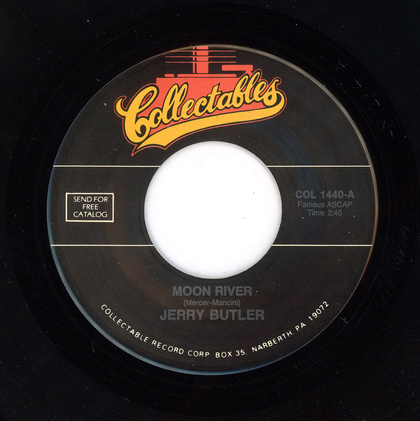 Jerry Butler - Moon River / Aware Of Love  7"