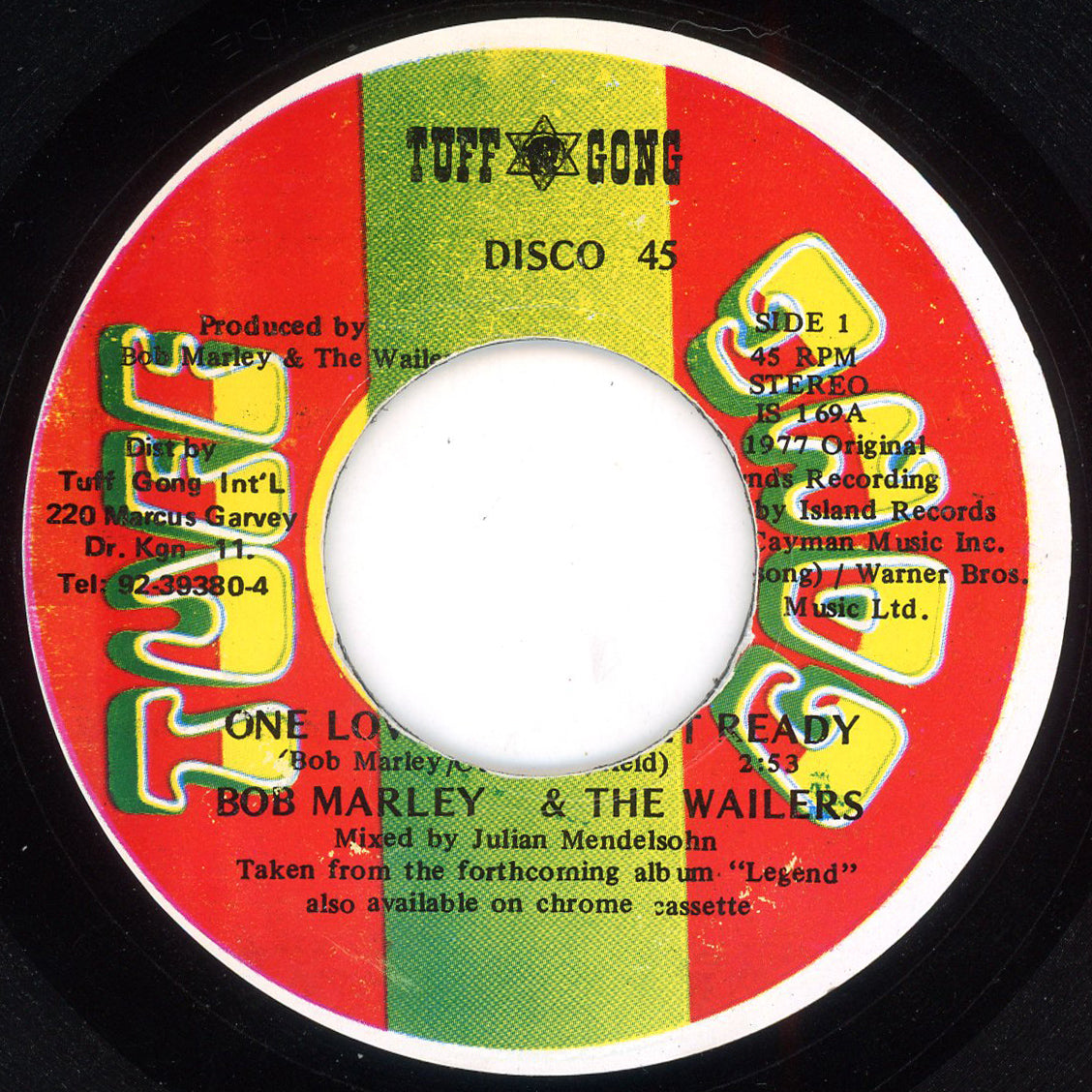 Bob Marley & The Wailers - One Love / People Get Ready / So Much Trouble In The World 7"