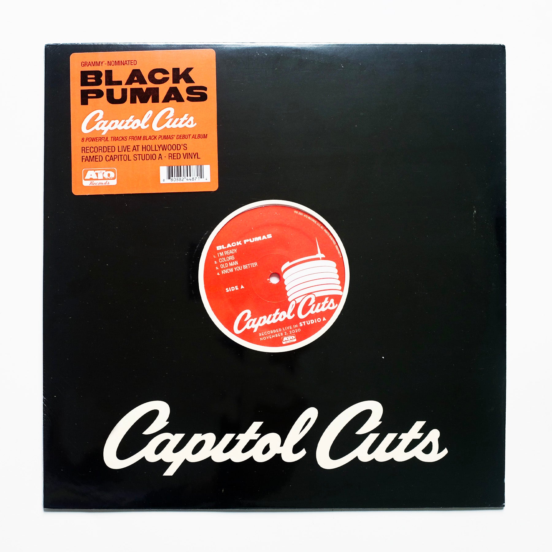 Black pumas red outlet vinyl