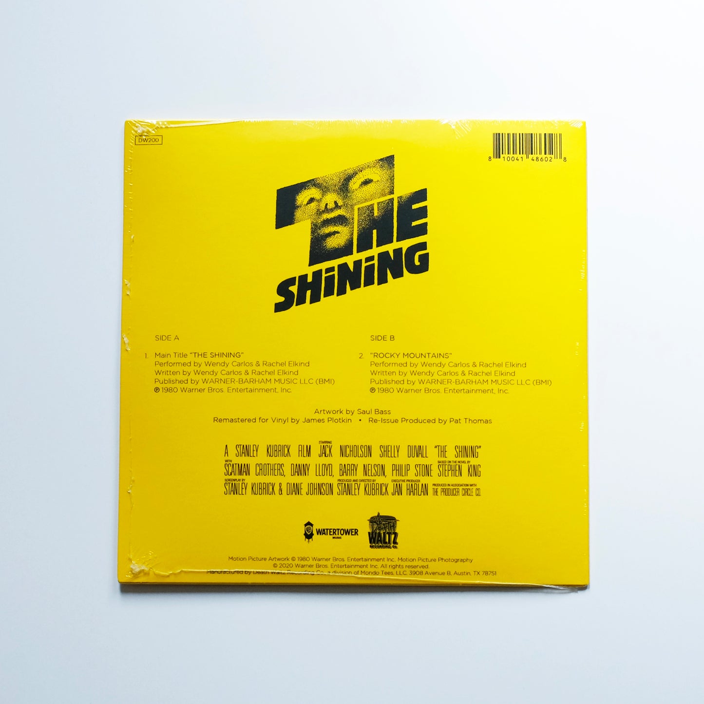 Wendy Carlos & Rachel Elkind - The Shining (Music From The Motion Picture) 7" Colored Vinyl