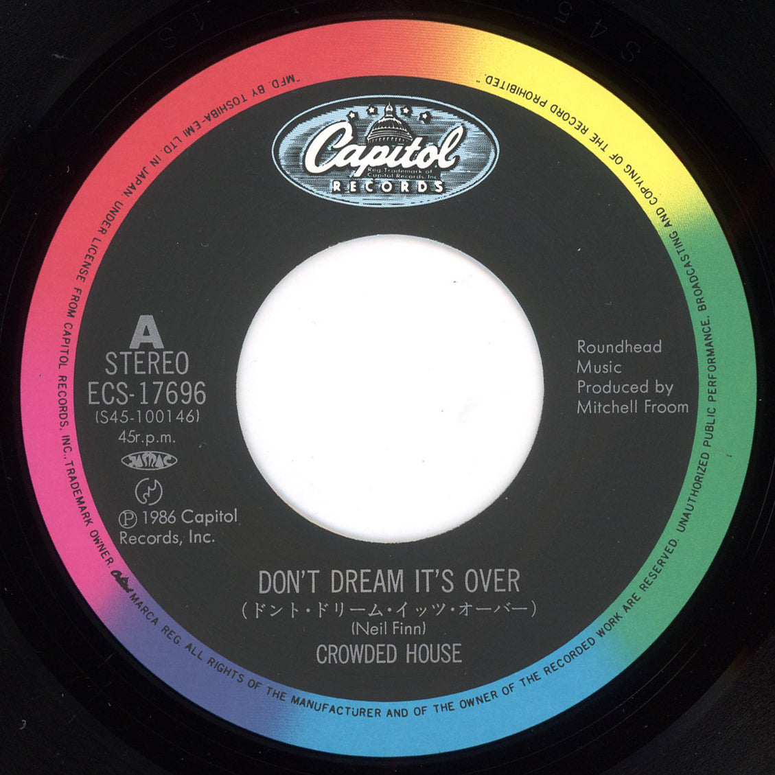 Crowded House - Don't Dream It's Over / That's What I Call Love 7"