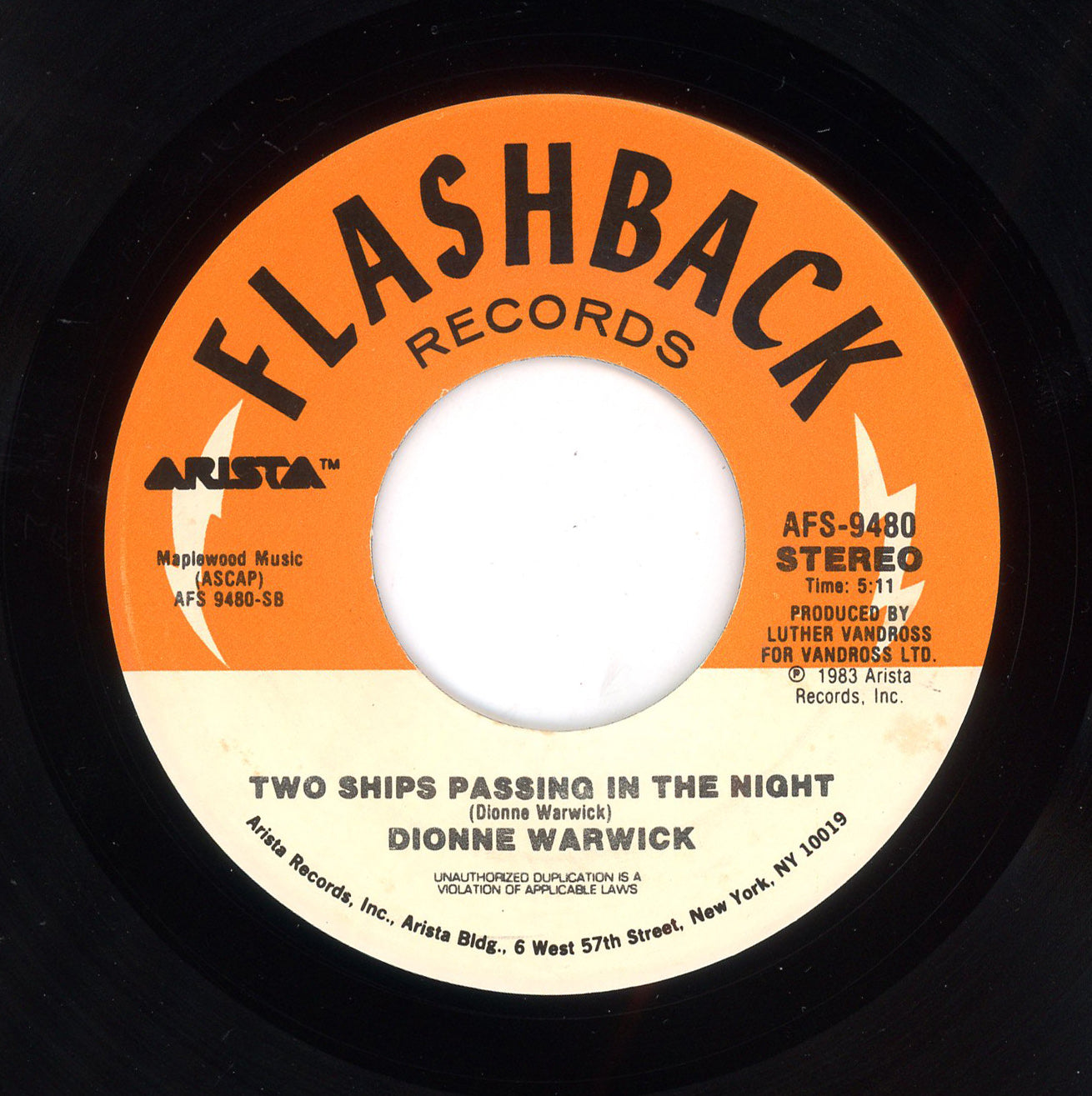 Dionne & Friends, Elton John, Gladys Knight & Stevie Wonder - That's What Friends Are For / Two Ships Passing In The Night 7"