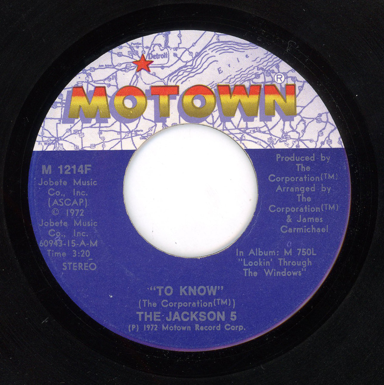 Jackson 5 - Corner Of The Sky / To Know 7"