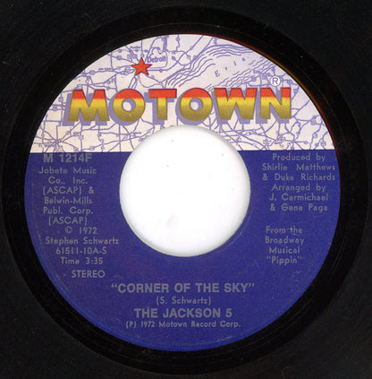 Jackson 5 - Corner Of The Sky / To Know 7"