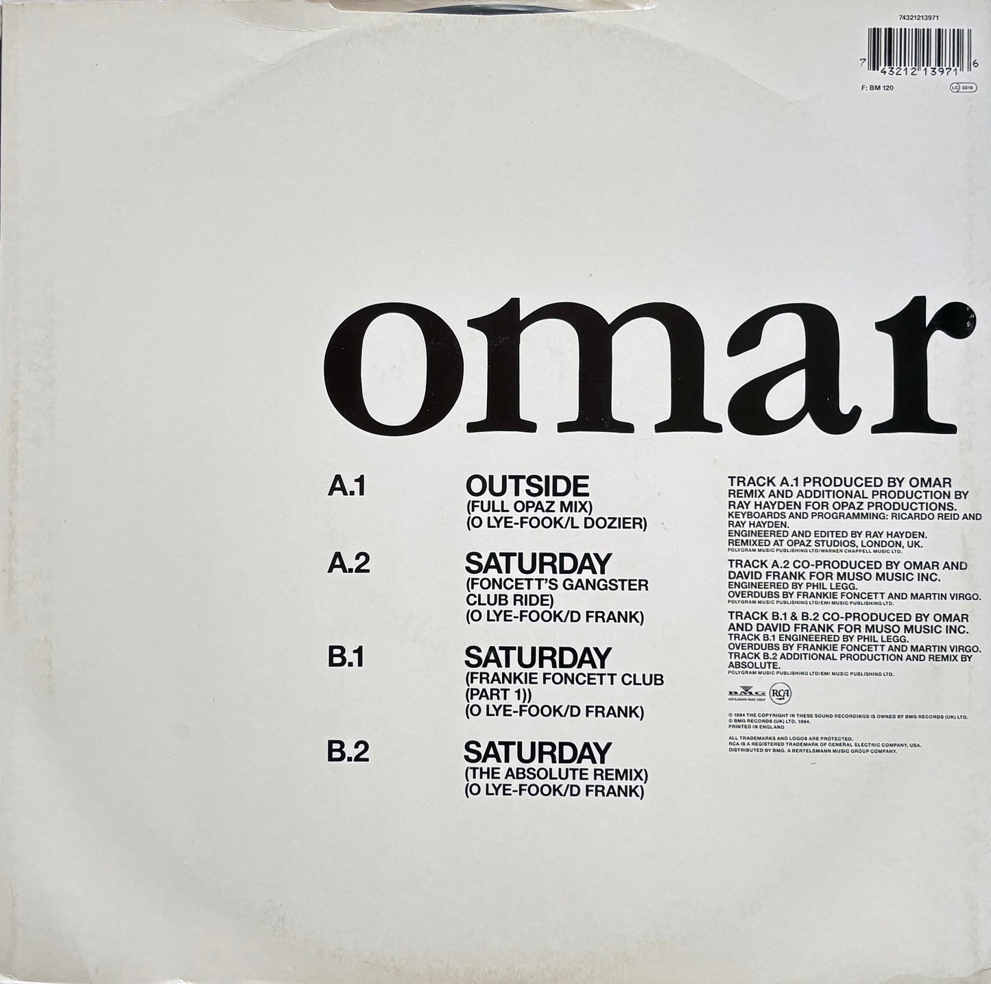 Omar - Outside / Saturday