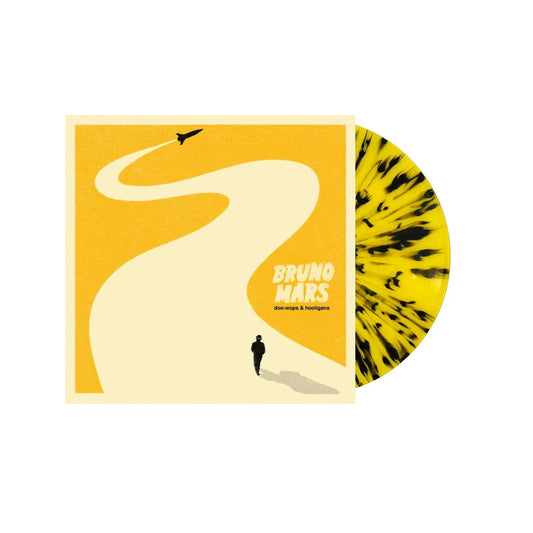 Bruno Mars - Doo-Wops & Hooligans Yellow with Black Splatter Vinyl