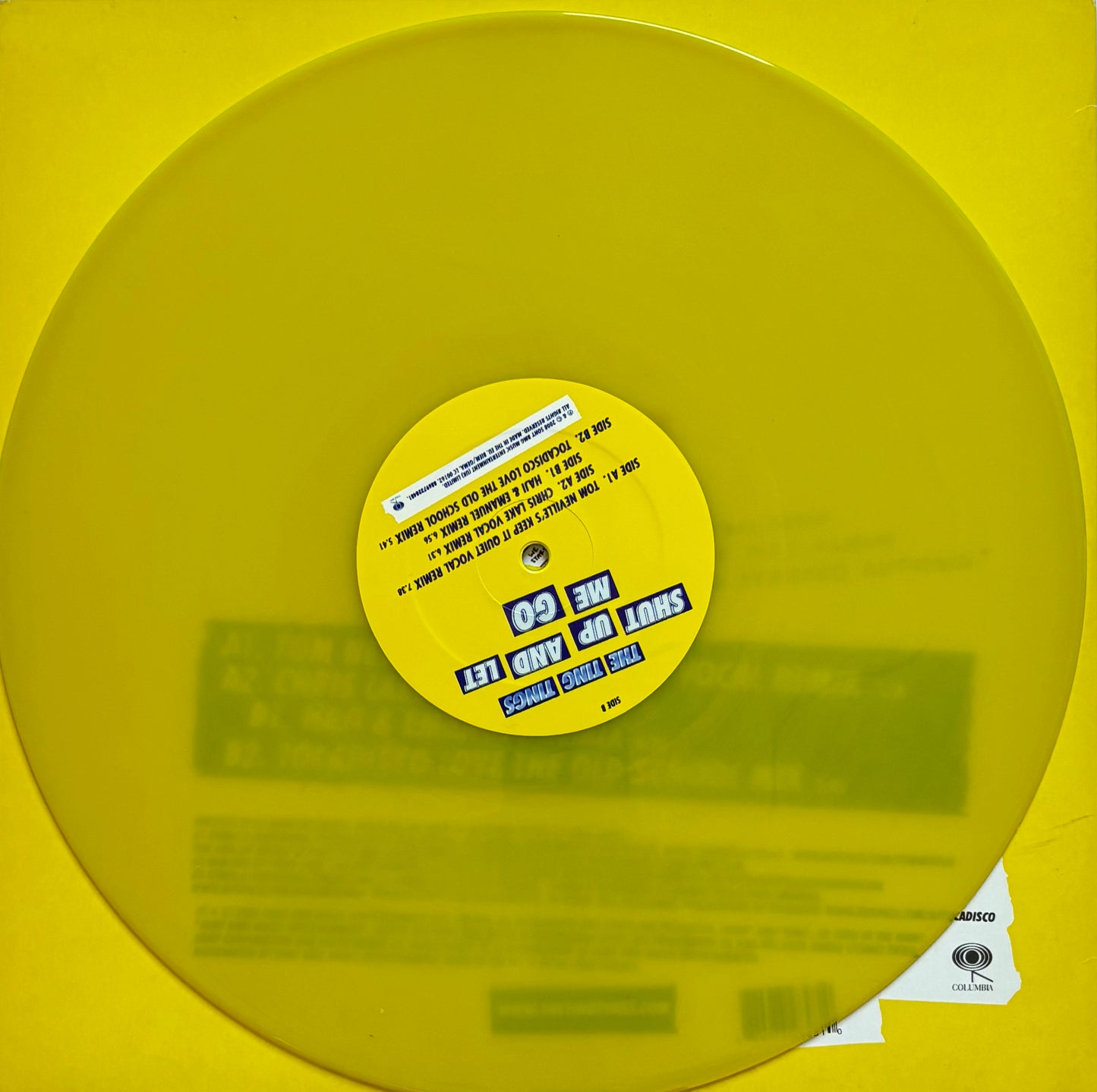Ting Tings - Shut Up And Let Me Go (Remixes) Yellow Vinyl 12"