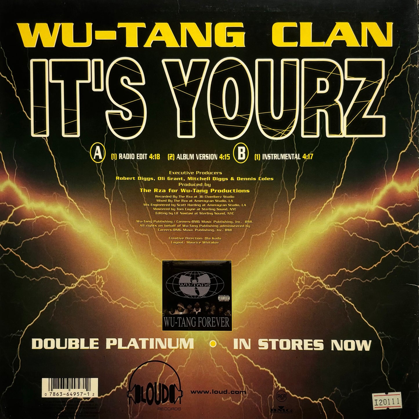 Wu-Tang Clan - It's Yourz 12" (VG+ / VG+)