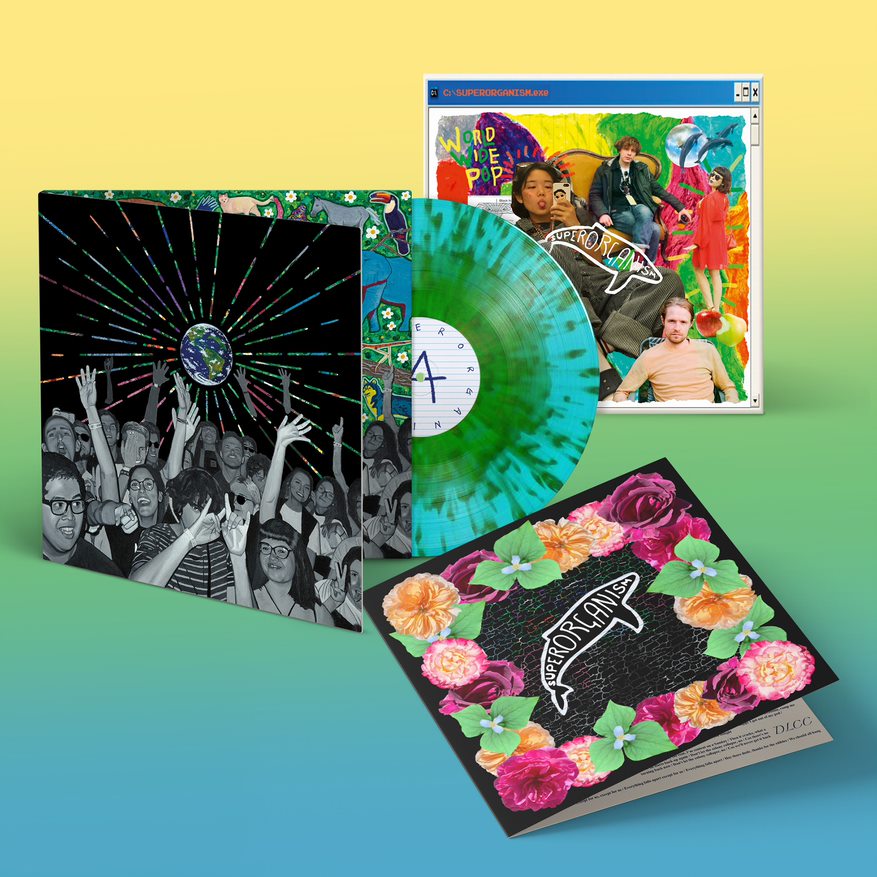 Superorganism - World Wide Pop (Signed) Domino Exclusive Earth Splattered Vinyl Edition